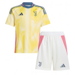 Juventus Dětské Venkovní dres komplet 2024-25 Krátký Rukáv (+ trenýrky)